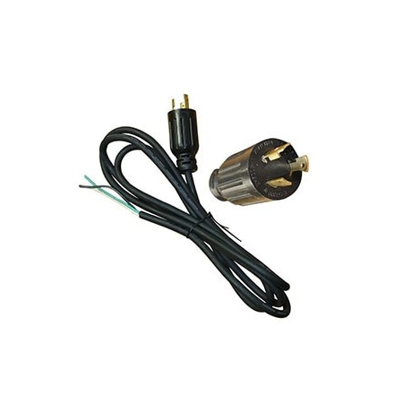 Superior Electric SJO Locking Extension Cord, 14 AWG, Outdoor, 14/3, 1 Outlets, L5-20R, Black, Rubber, L5-20P, 9 ft EC143T